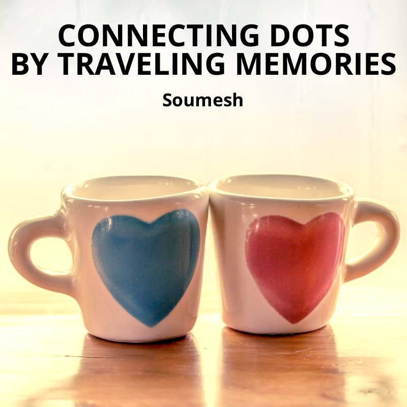 Connecting dots by traveling memories