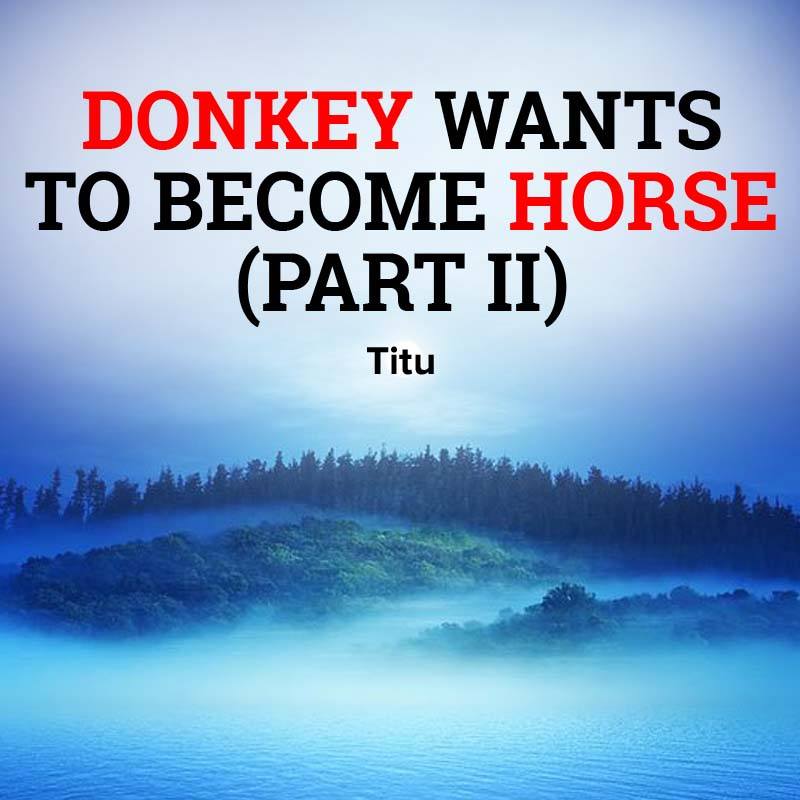 Donkey Wants to Become Horse Part II